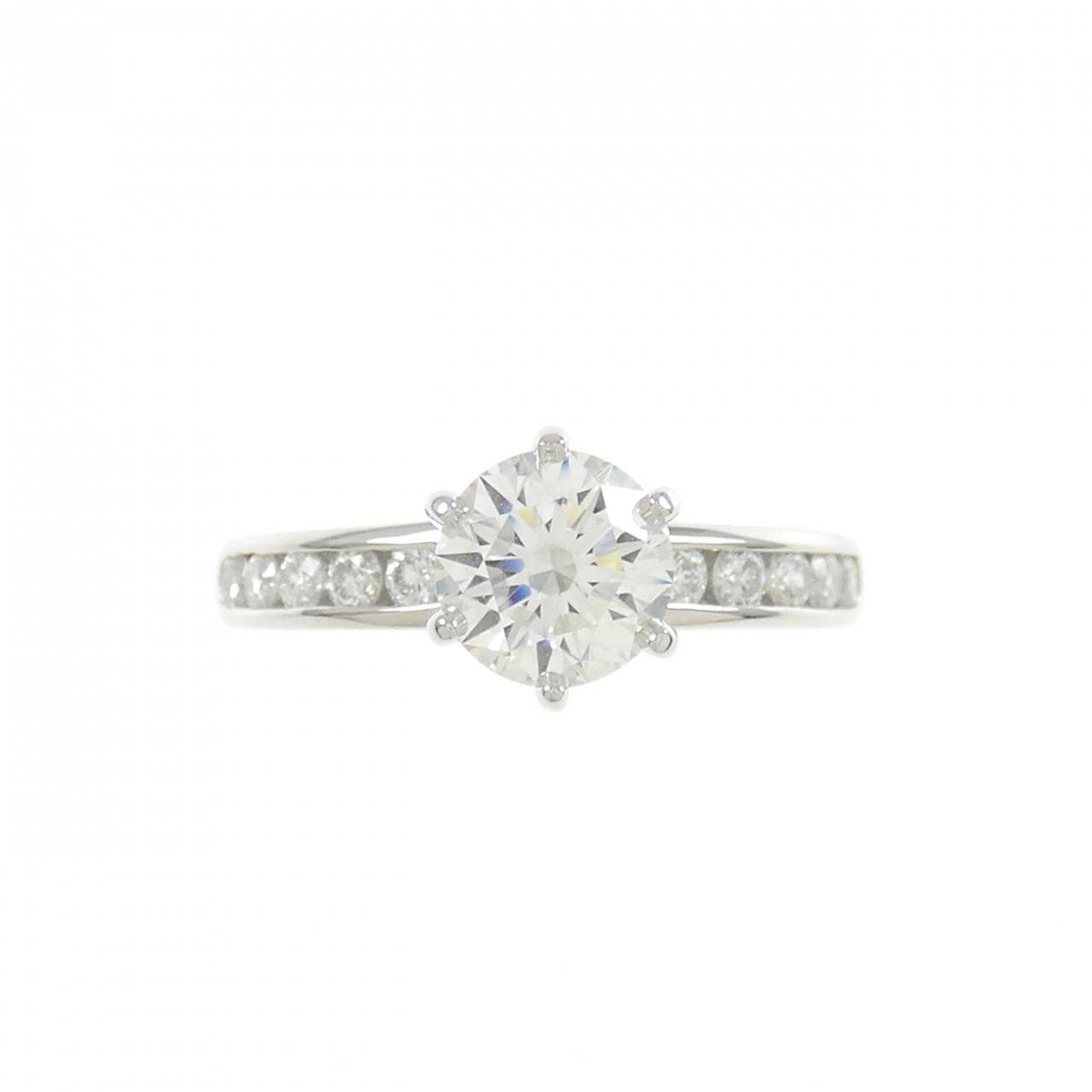 TIFFANY Solitaire Channel Setting Ring 1.02CT H VVS1 3EXT