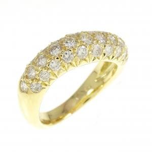 K18YG ダイヤモンド リング 0.73CT