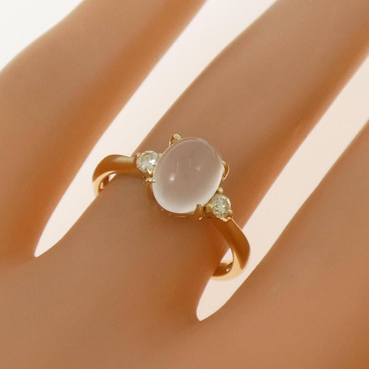 K18YG ムーンストーン リング