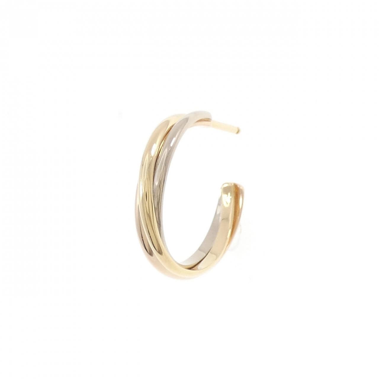 カルティエ 750スリーカラー ピアス 片耳