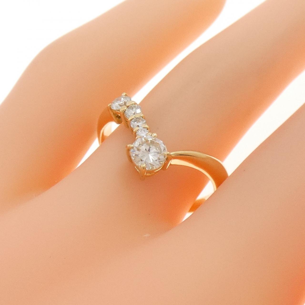 K18YG ダイヤモンド リング 0.50CT