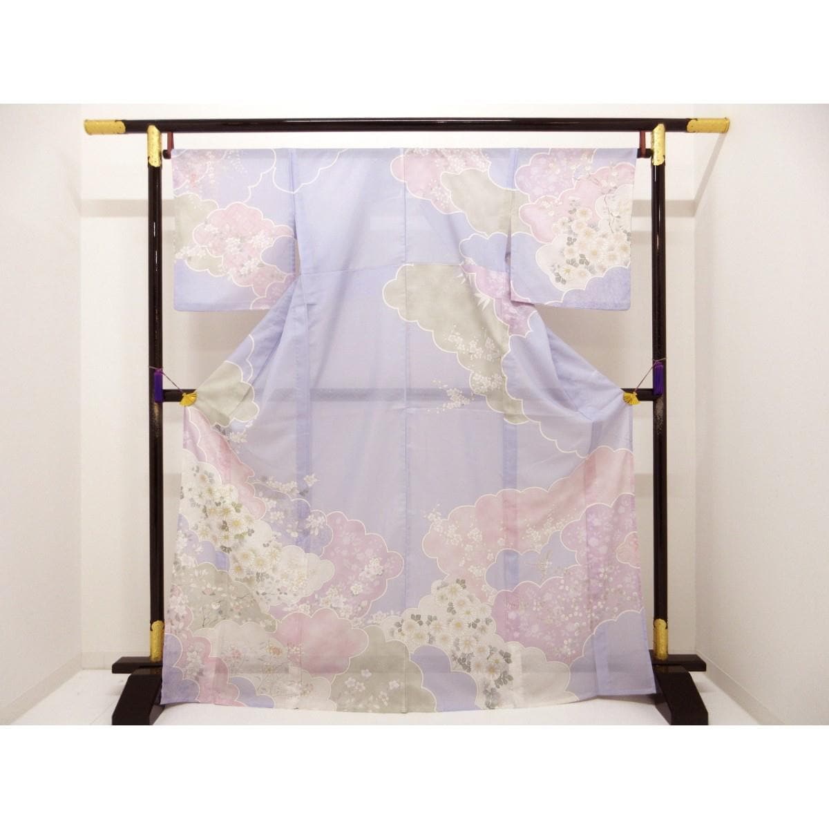 【新品】化繊　単衣　絽織訪問着