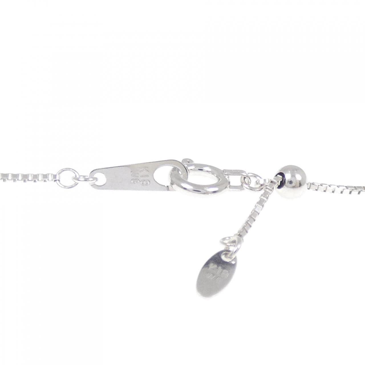 K18WG ダイヤモンド ネックレス 0.62CT