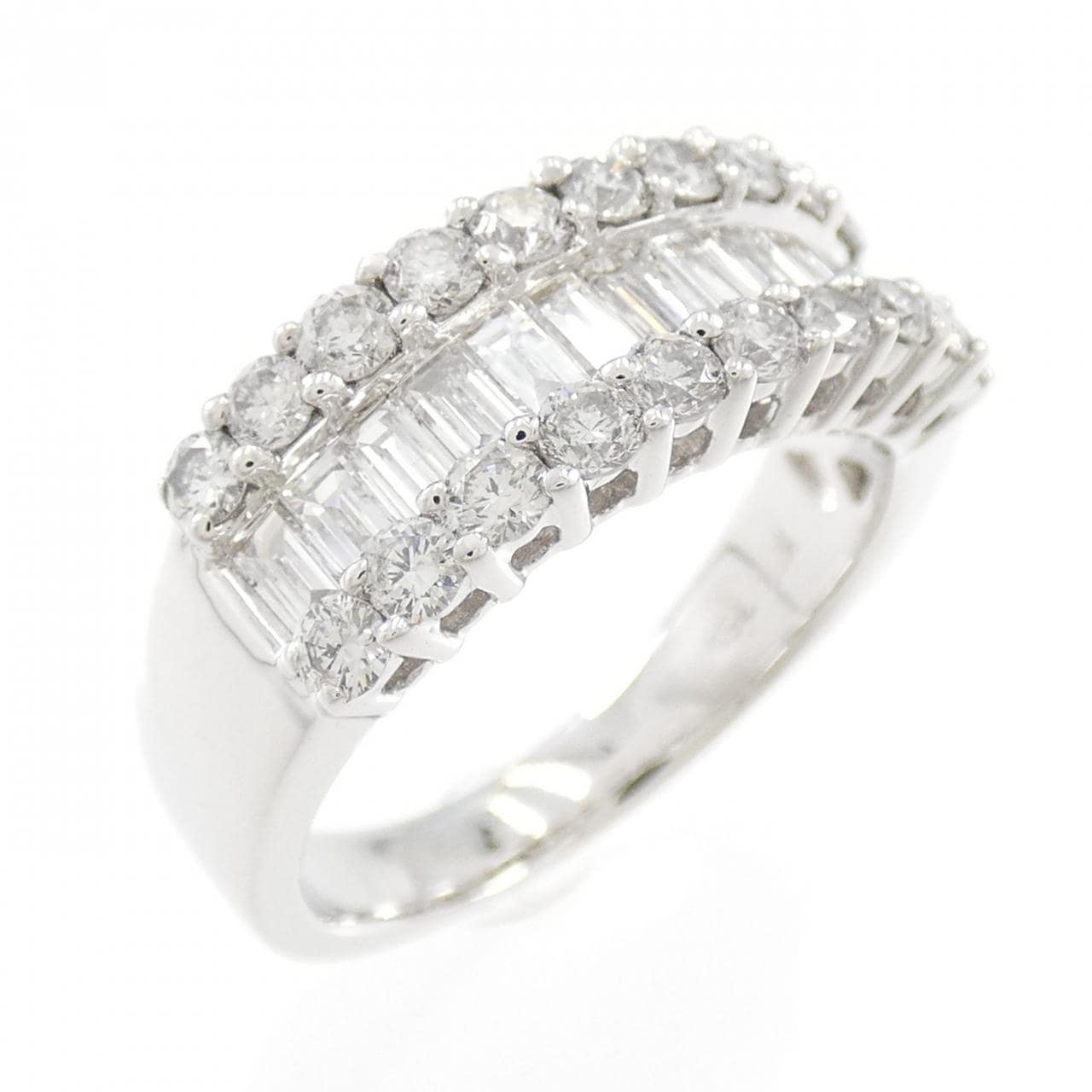 K18WG ダイヤモンド リング 1.24CT