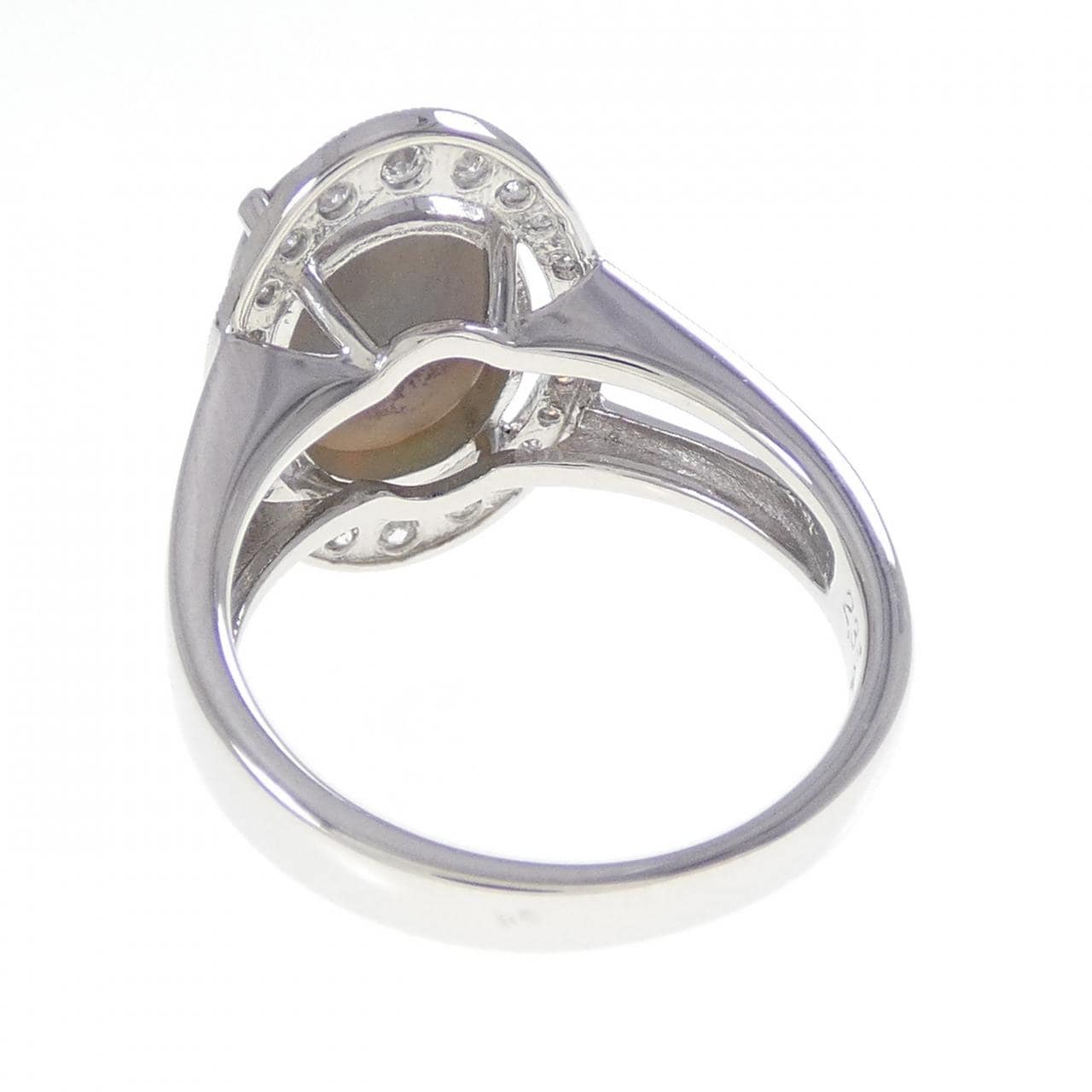 PT900 黑欧泊戒指 2.35克拉