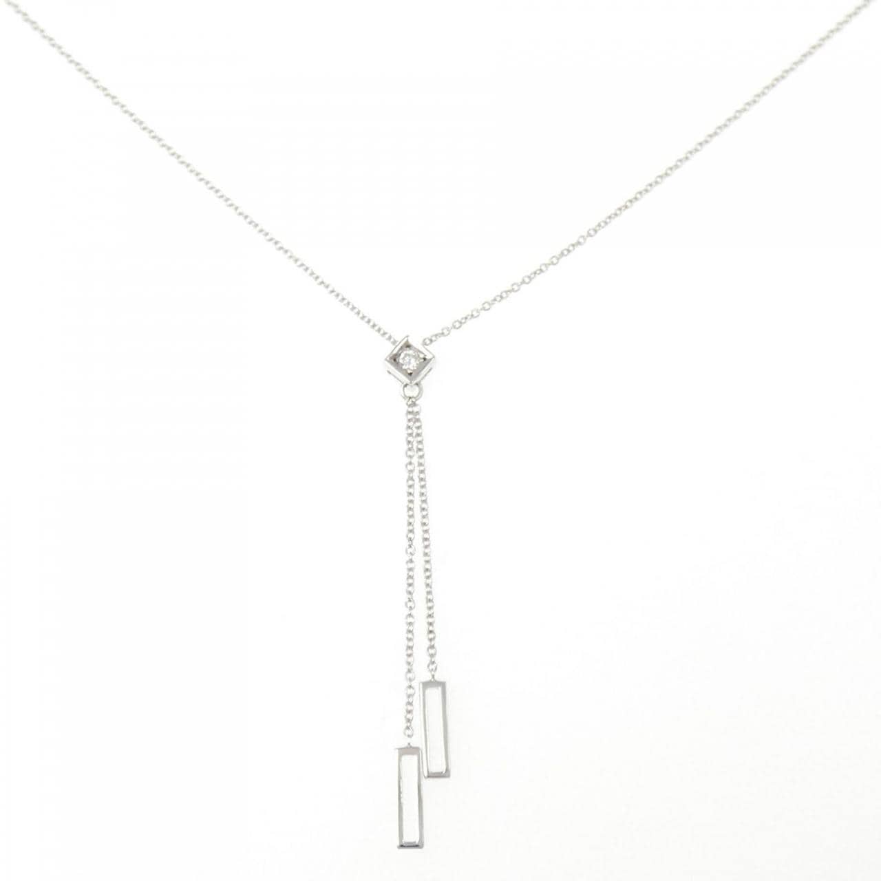 K18WG ダイヤモンド ネックレス 0.03CT