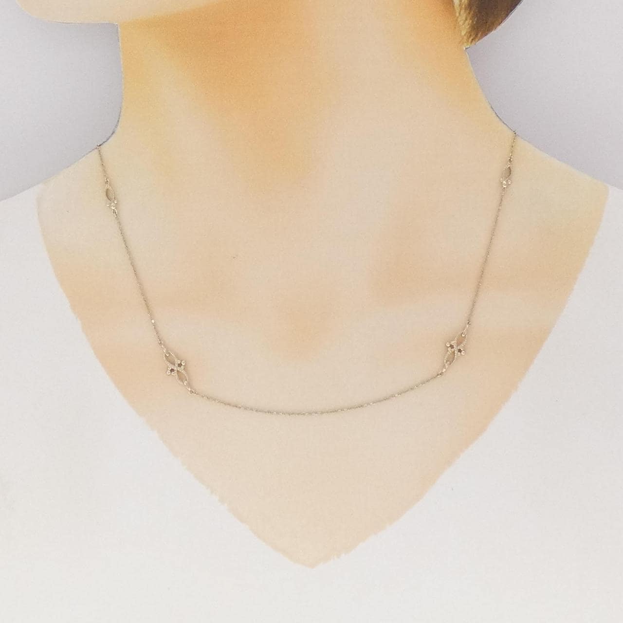 K18YG ダイヤモンド ネックレス 0.005CT