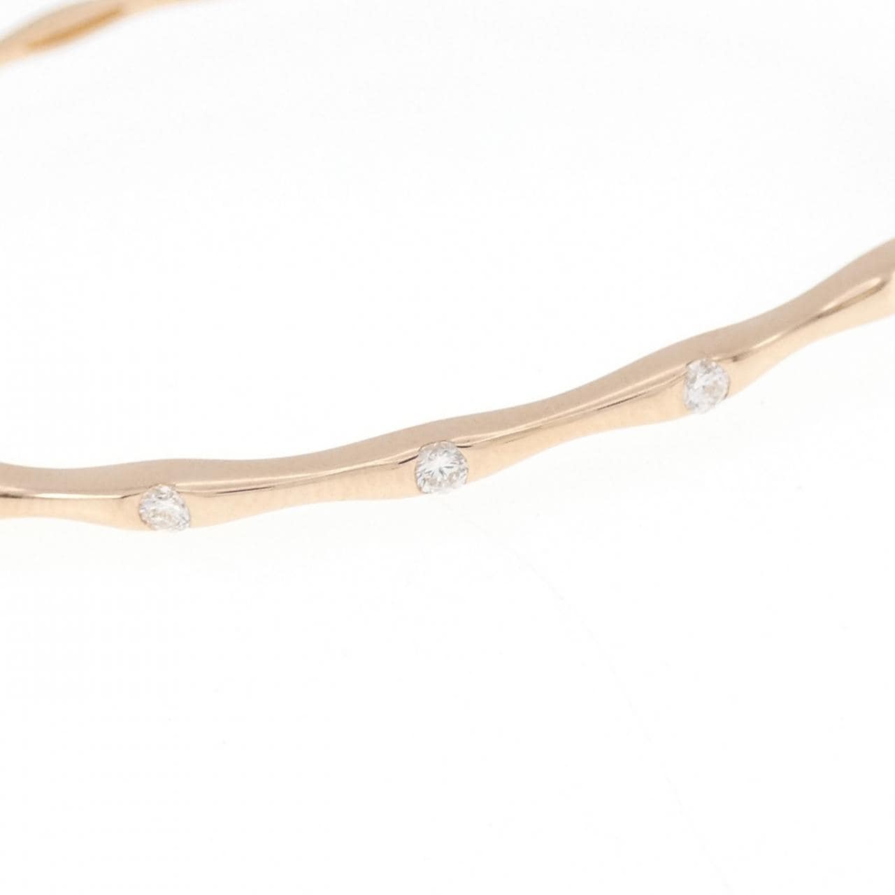 K18PG ダイヤモンド バングル 0.22CT