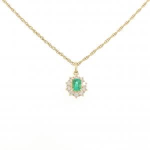 K18YG エメラルド ネックレス 0.43CT