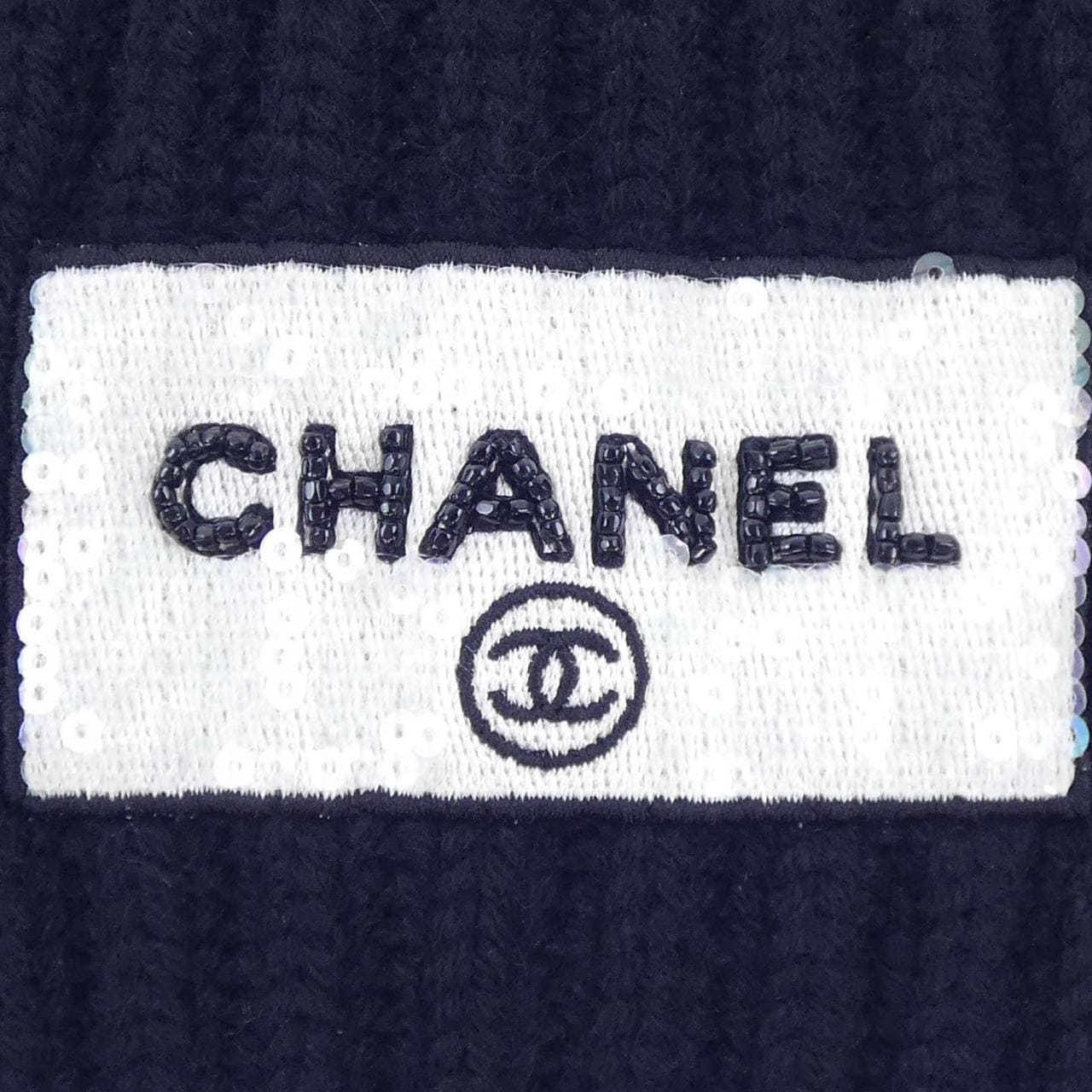 シャネル CHANEL 2次元コード AA9553B13724 ニットキャップ