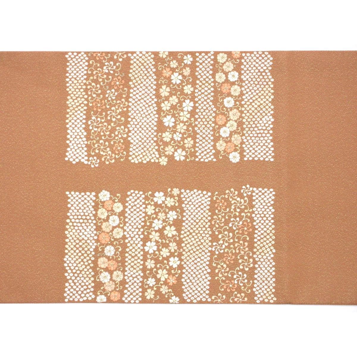 【未使用品】袋帯　河村織物　綴織刺繍加工