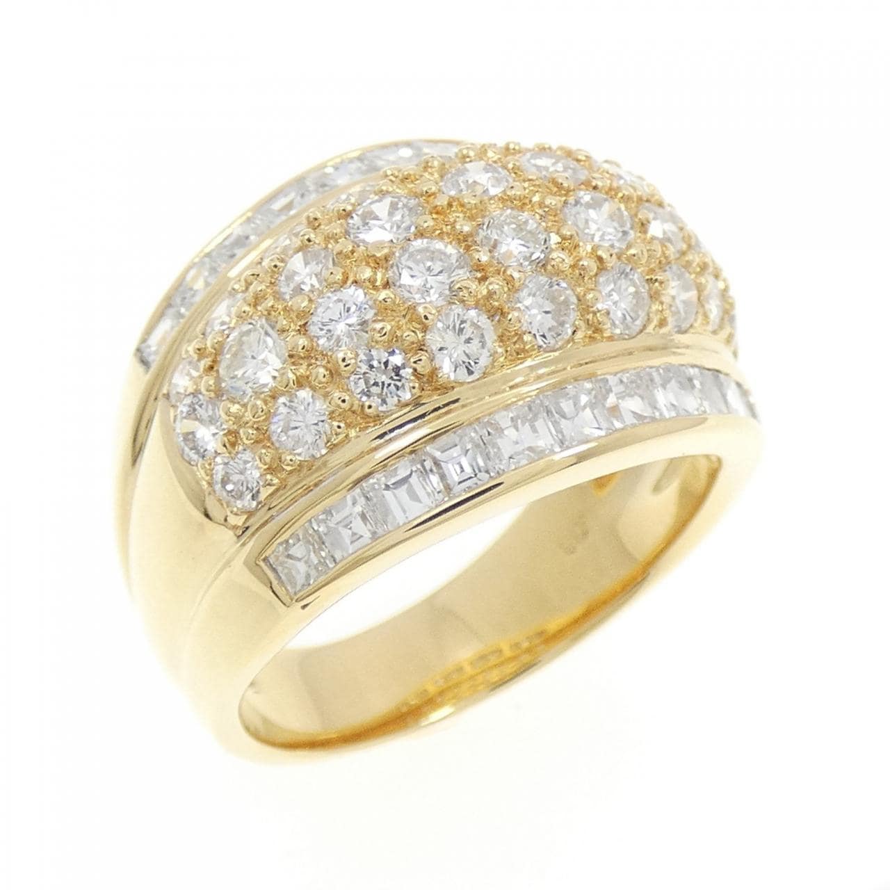 K18YG ダイヤモンド リング 2.62CT