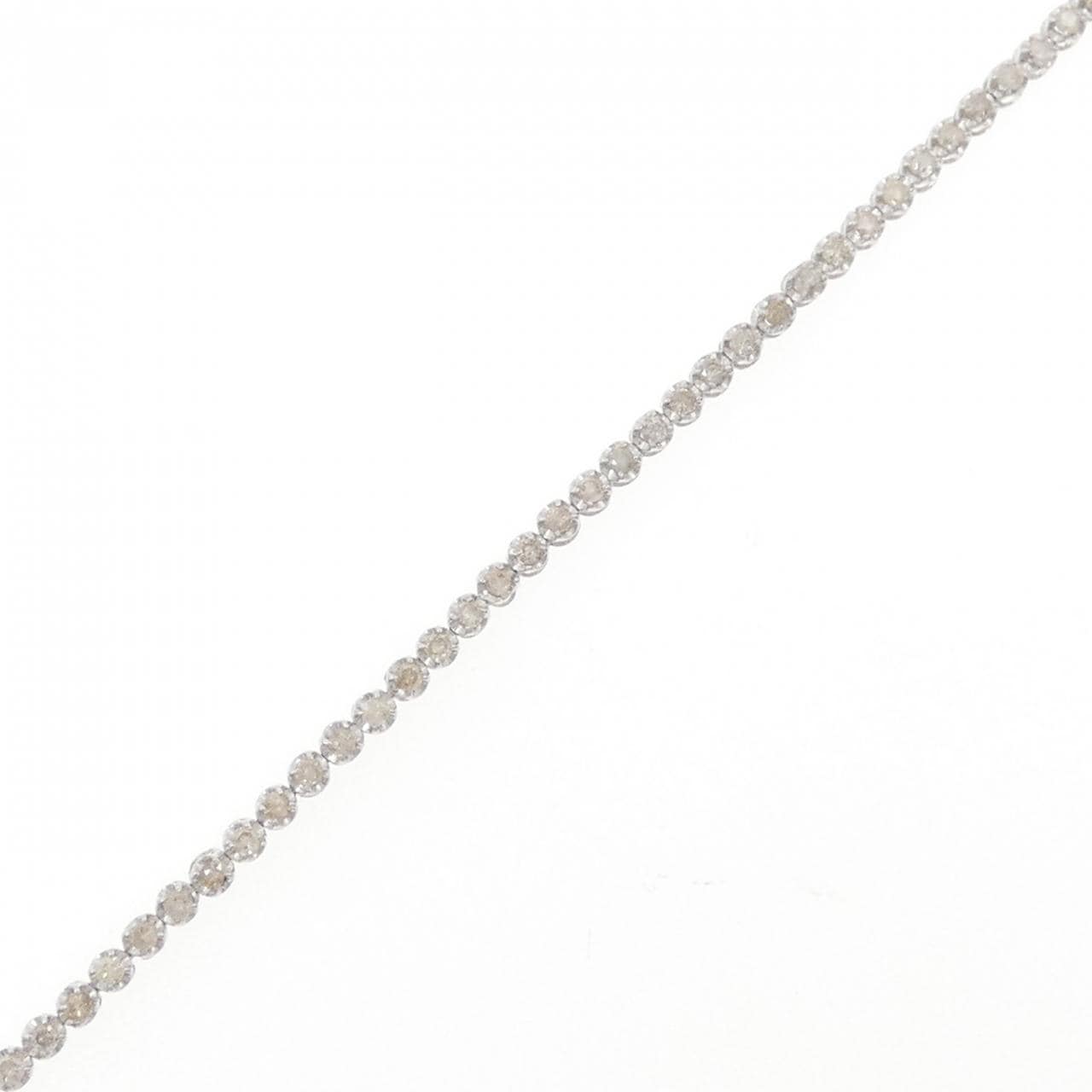 K18WG ダイヤモンド ブレスレット 1.04CT