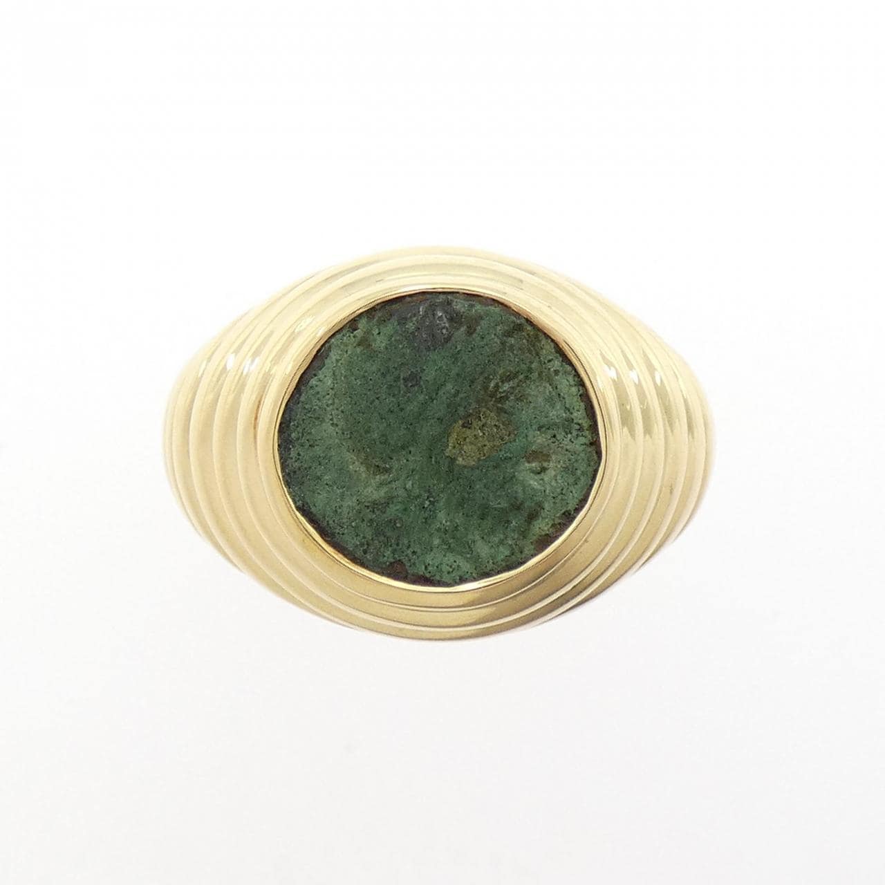 ブルガリ 750YG/ブロンズ リング