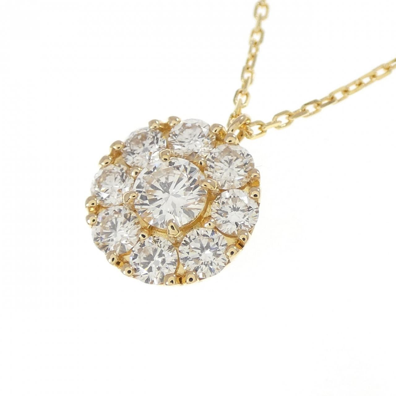 K18YG ダイヤモンド ネックレス 0.58CT