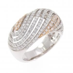 750WG/750PG ダイヤモンド リング 1.04CT