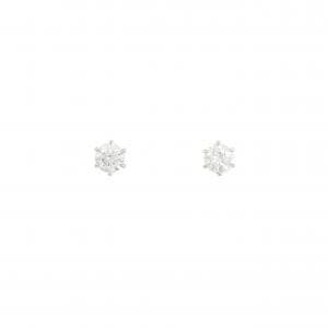 【リメイク】PT900/ST ダイヤモンド ピアス 0.253CT 0.254CT F VS1-2 EXT-VG