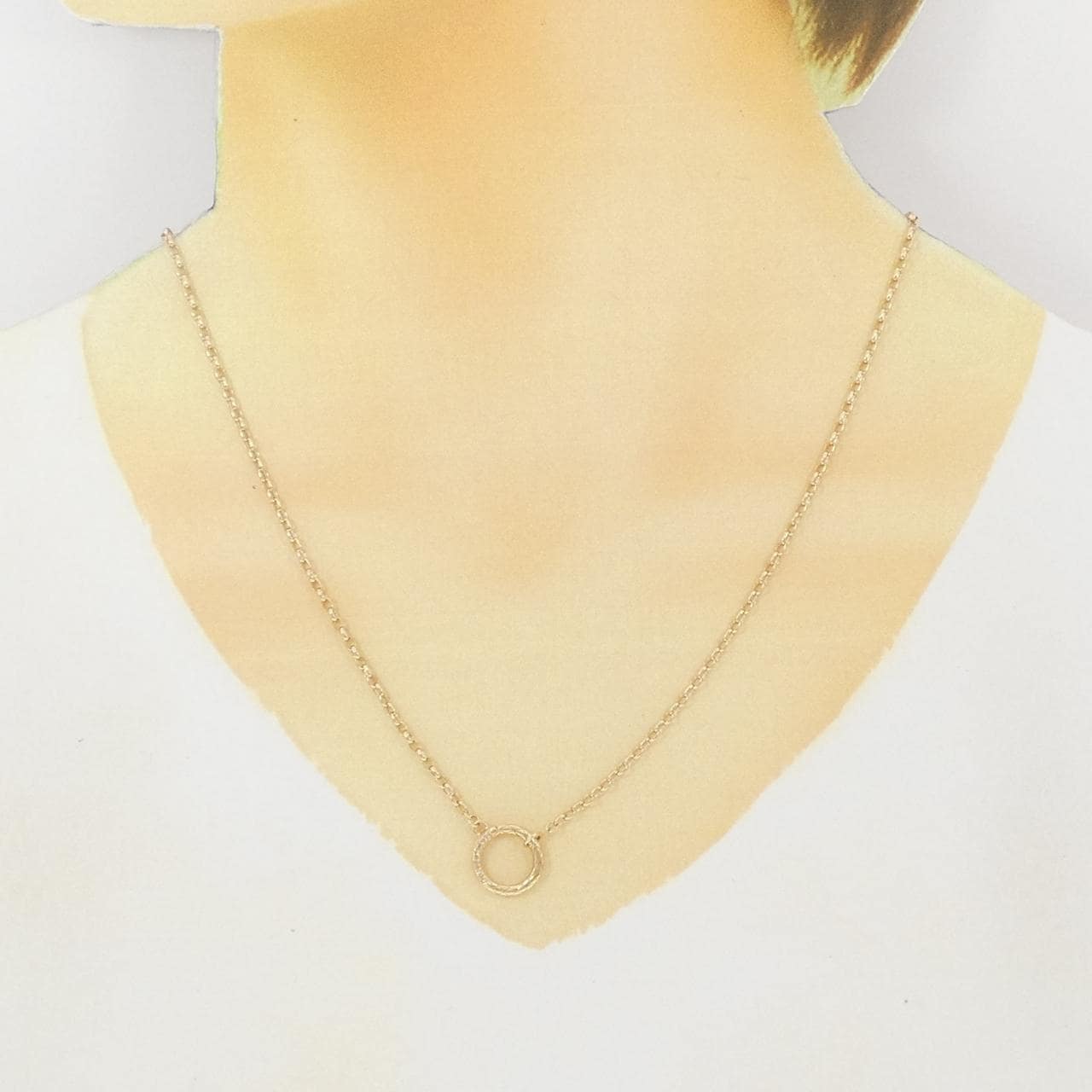 アガット ダイヤモンド ネックレス 0.02CT