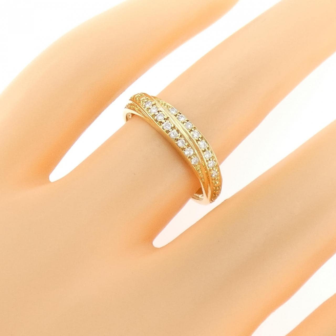 K18YG ダイヤモンド リング 0.10CT