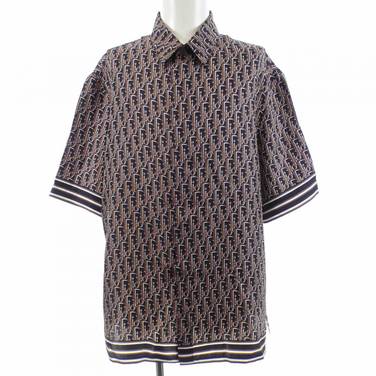 ディオール DIOR ディオールオブリークオーガニックシルクツイル　OBLIQUE 193C545A4751 S／Sシャツ
