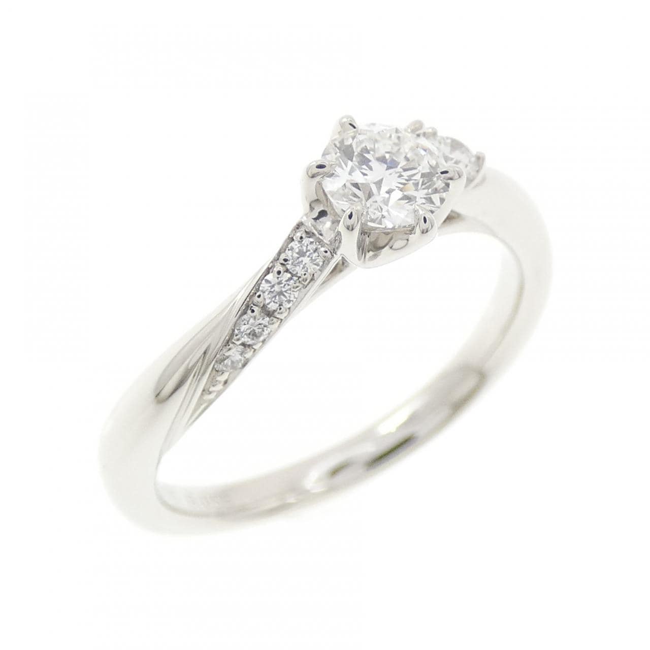 PT950 ダイヤモンド リング 0.255CT F VVS2 3EXT H＆C