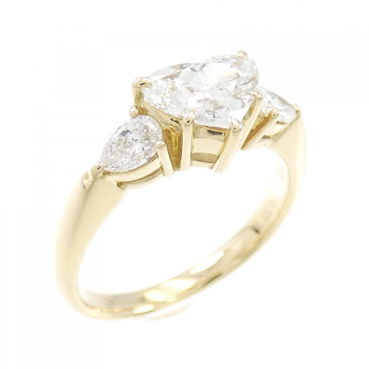 K18YG heart Diamond ring 1.003CT
