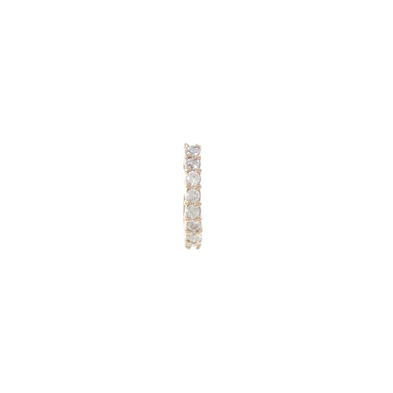K18PG ダイヤモンド ピアス 0.1CT 片耳