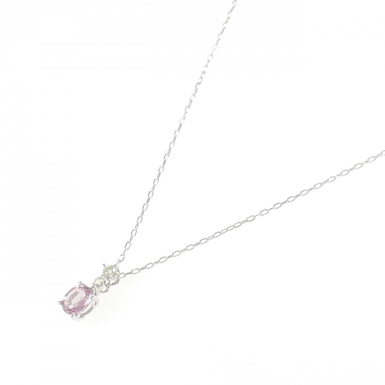 K18WG蓝宝石项链0.654CT
