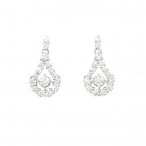 PT900 ダイヤモンド ピアス 1.00CT