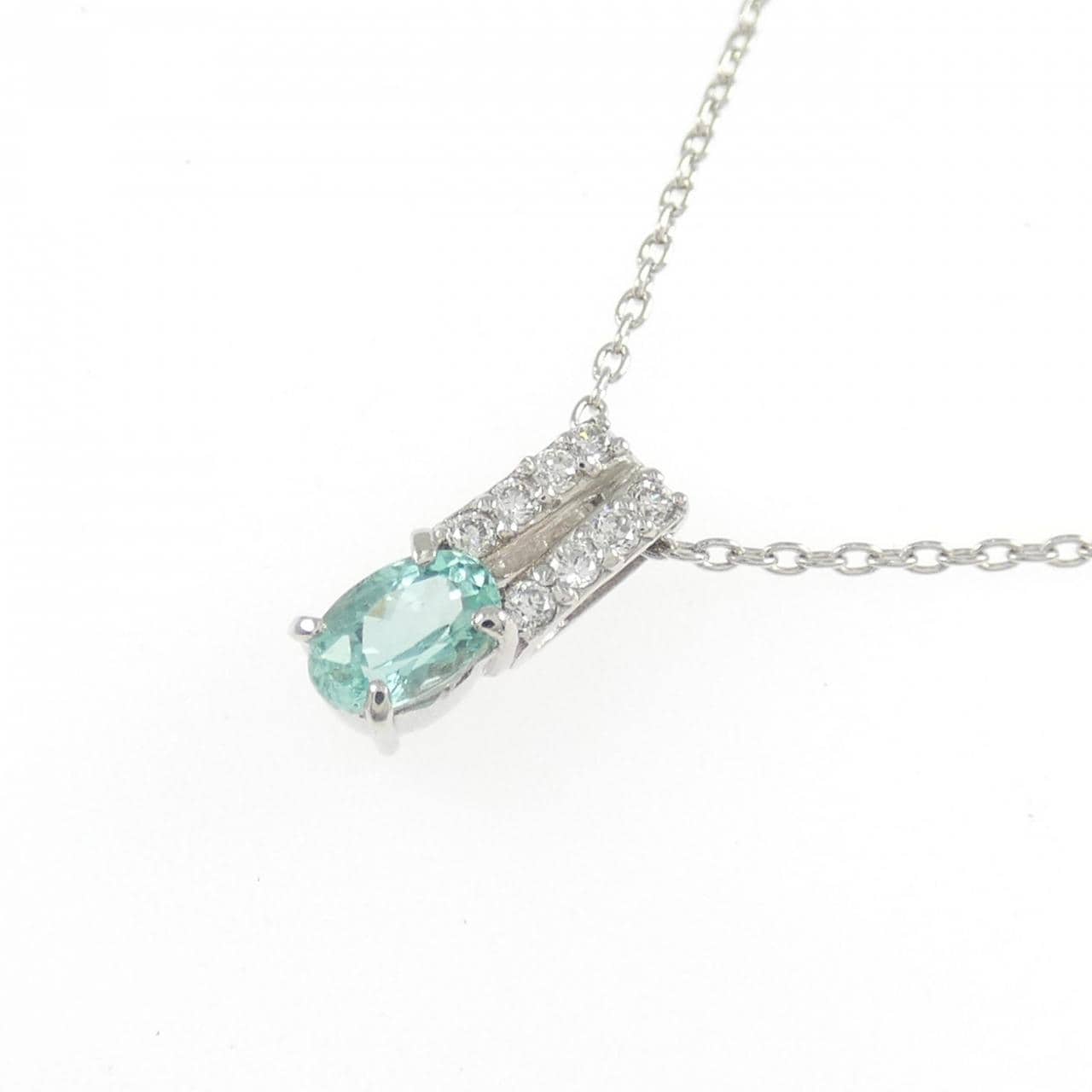 PT900/PT850 ベリル ネックレス 0.22CT