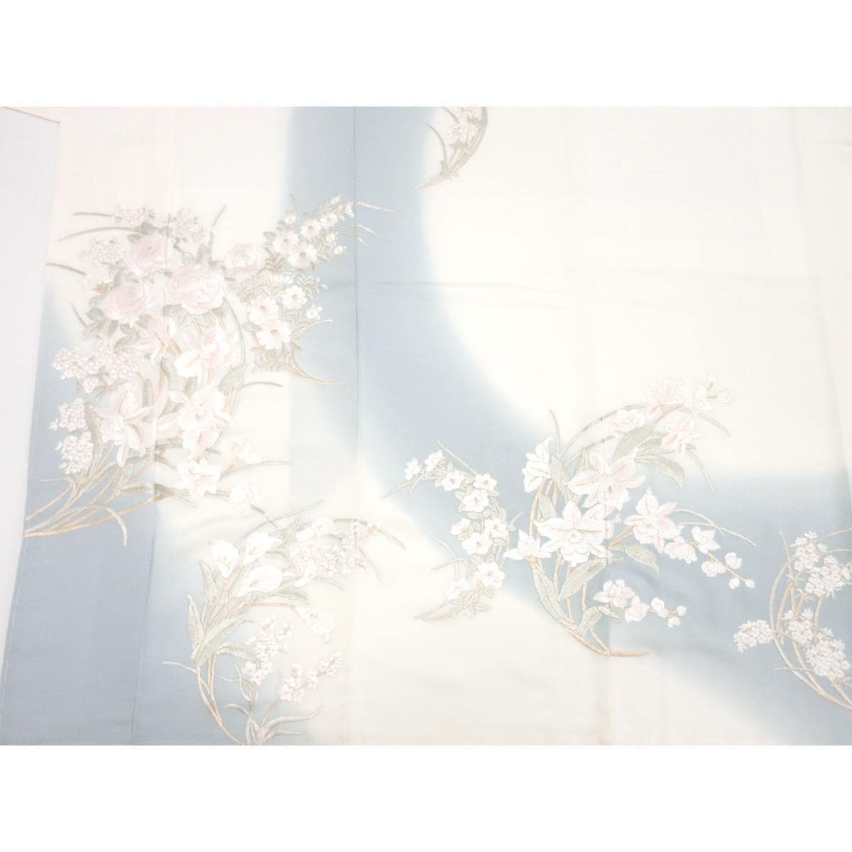 【新品】訪問着　刺繍加工　ボカシ染