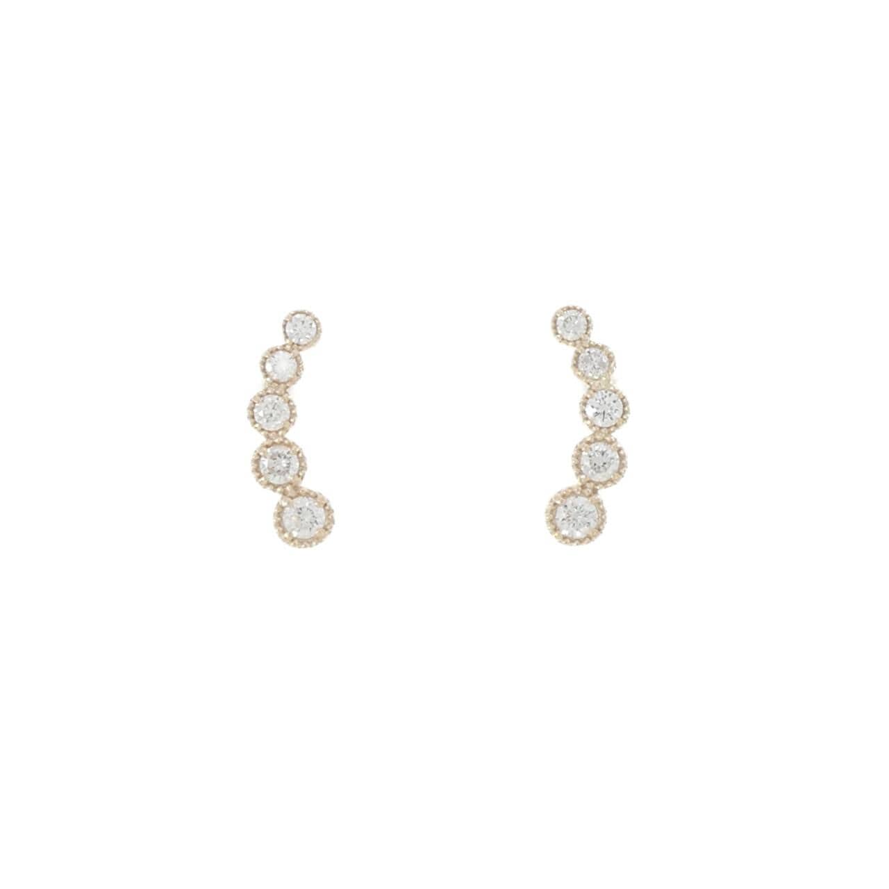 【リメイク】K10YG ダイヤモンド ピアス 0.20CT