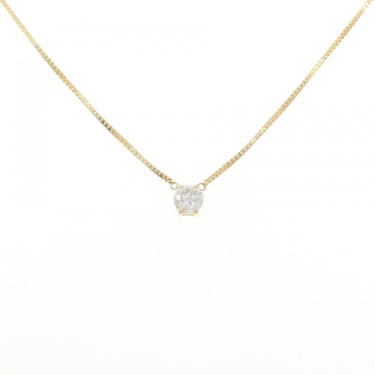 K18YG ダイヤモンド ネックレス 0.503CT F SI2 Good