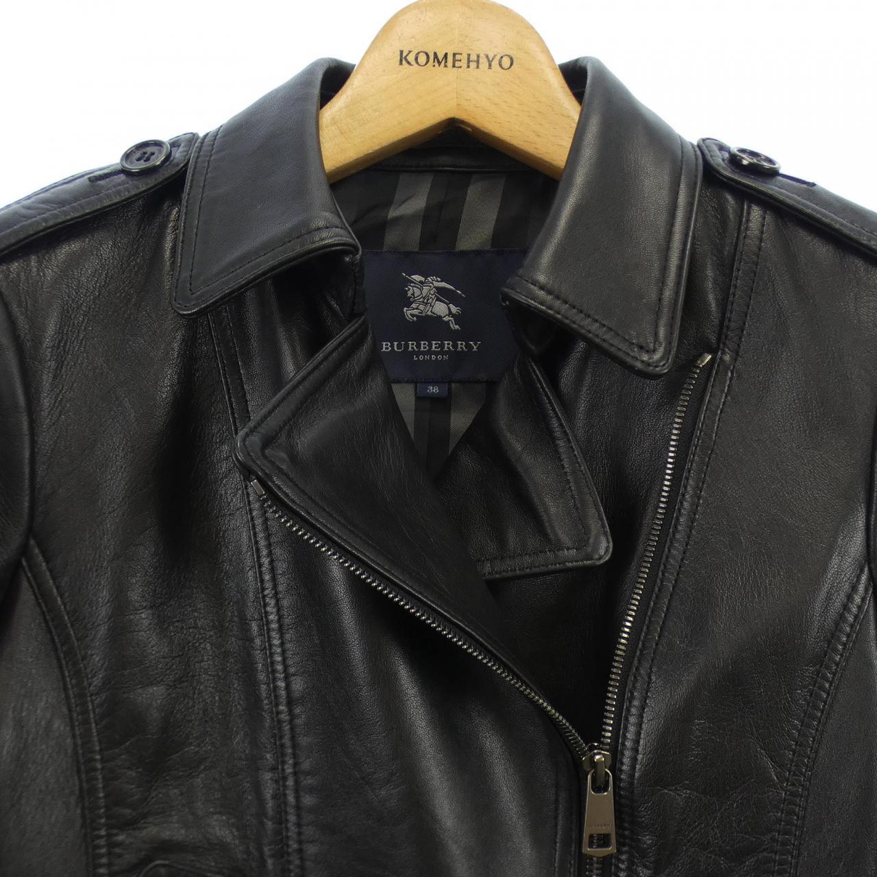BURBERRY London 皮革骑士夹克