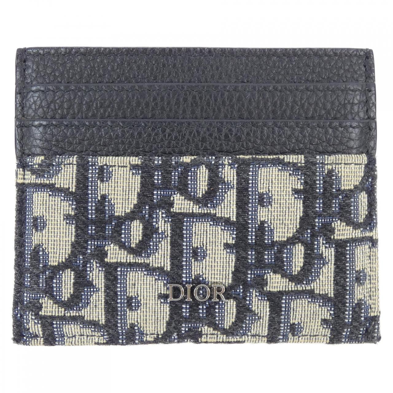 ディオール DIOR カードホルダー オブリーク ジャカード &グレインドカーフスキン 2ESCH135YSE CARD CASE