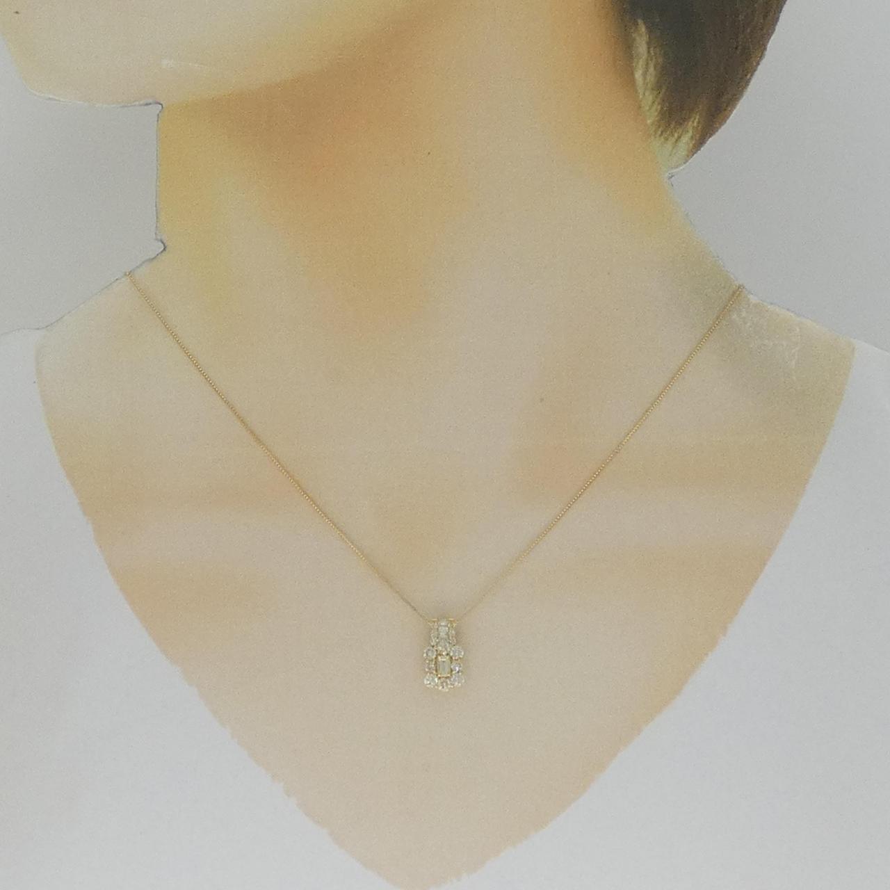 【新品】K18YG ダイヤモンド ネックレス 0.70CT