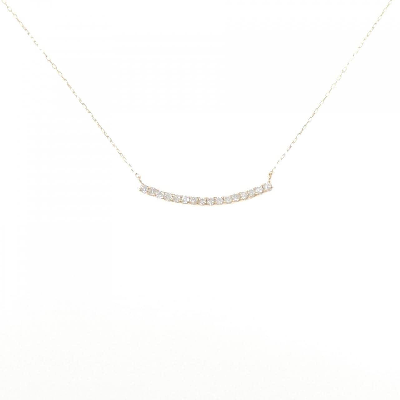 【リメイク】K18YG ダイヤモンド ネックレス 0.20CT