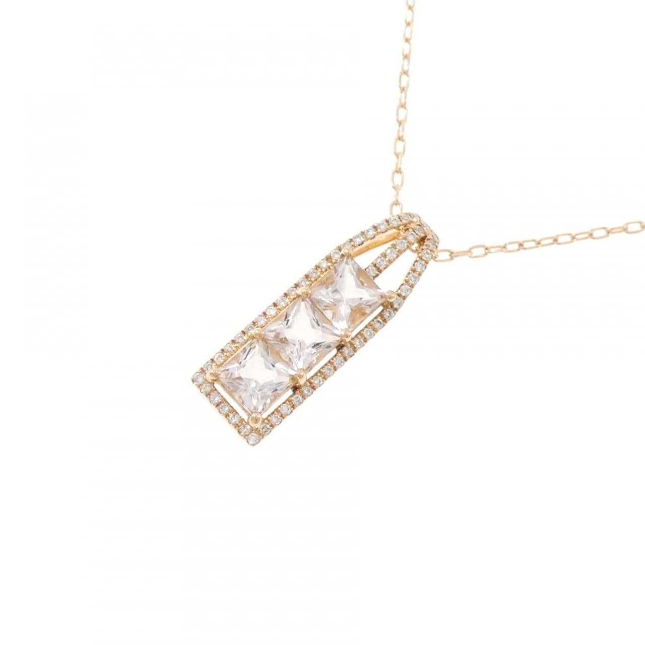 K18PG ベリル ネックレス 1.00CT