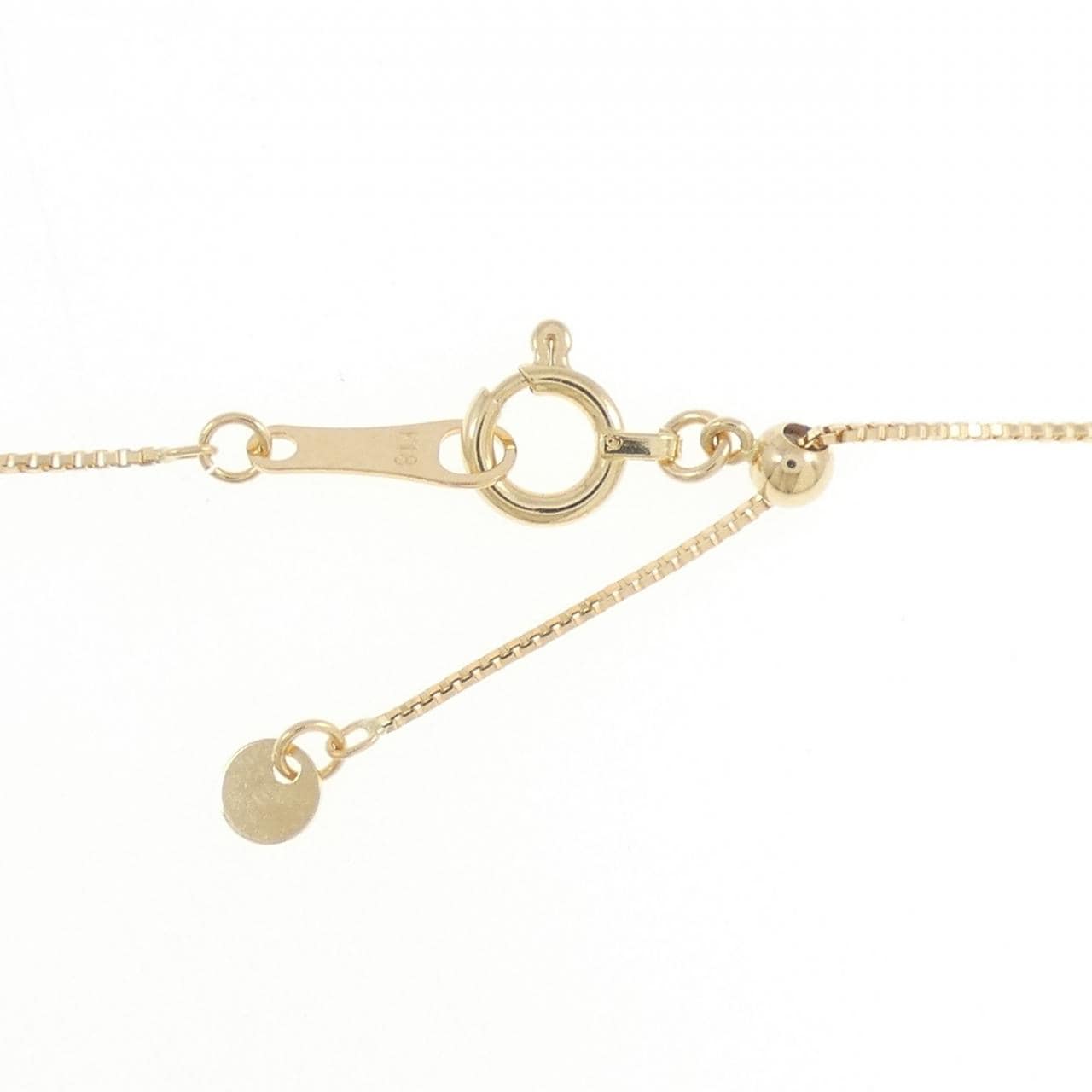 K18YG ソリティア ダイヤモンド ネックレス 0.55CT