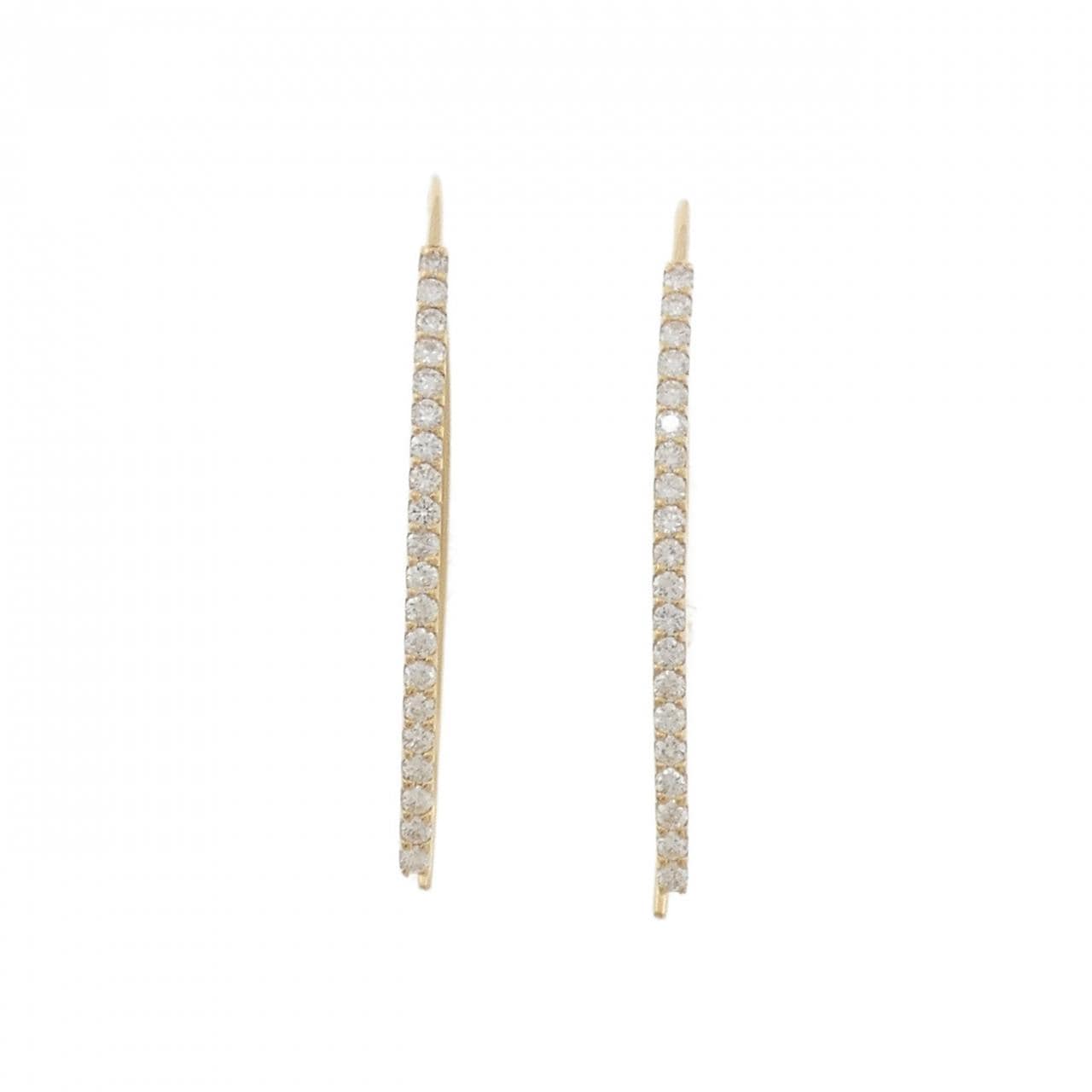 【リメイク】K18YG ダイヤモンド ピアス 0.50CT