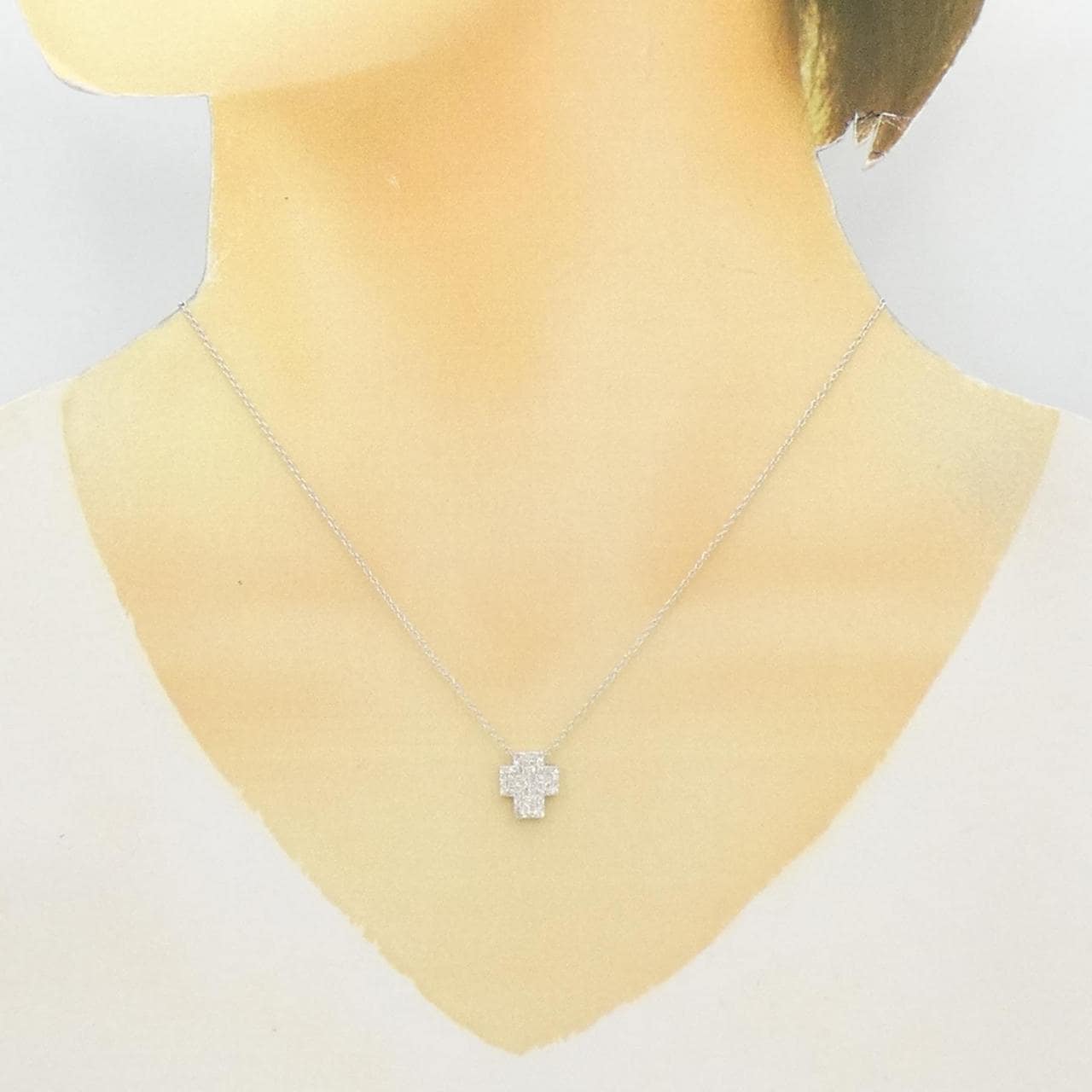 PONTE VECCHIO Cross Diamond Necklace 0.28CT