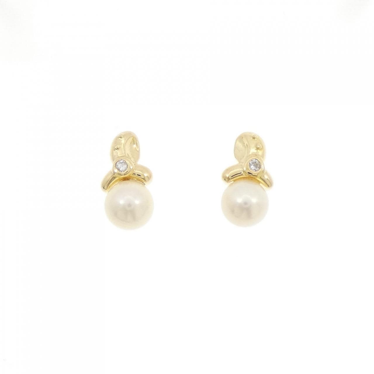 K18YG アコヤパール ピアス 5.4mm