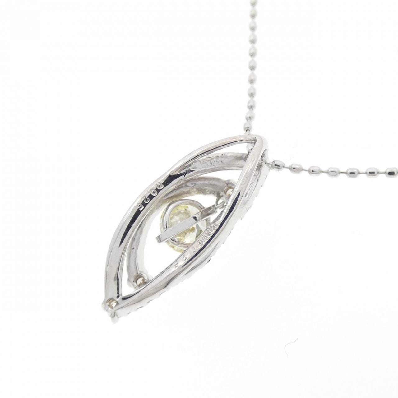 K18WG ダイヤモンド ネックレス 0.25CT
