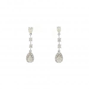 【新品】PT900 ダイヤモンド ピアス 0.60CT