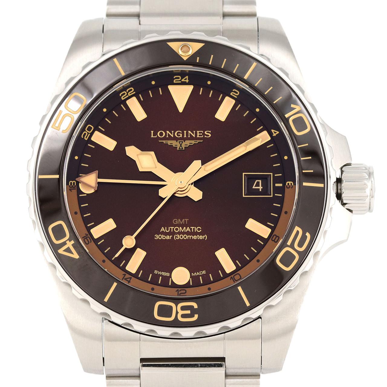 LONGINES HydroConquest GMT L3.790.4.66.6 SS自動上弦