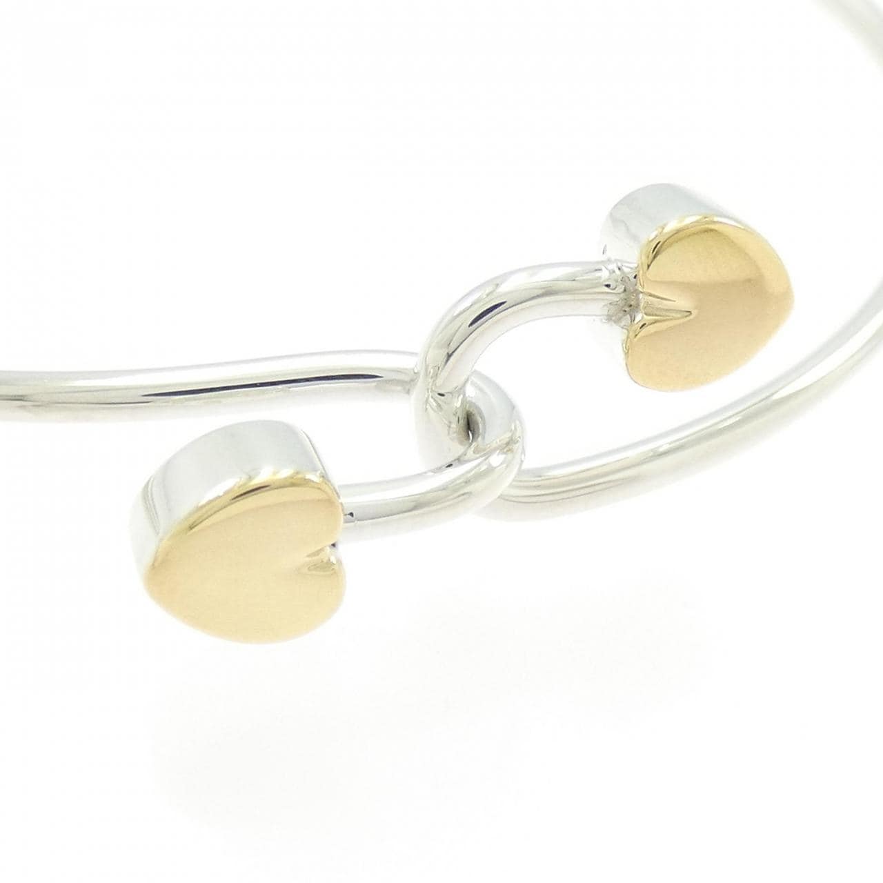 ティファニー ソリッドダブルハート バングル