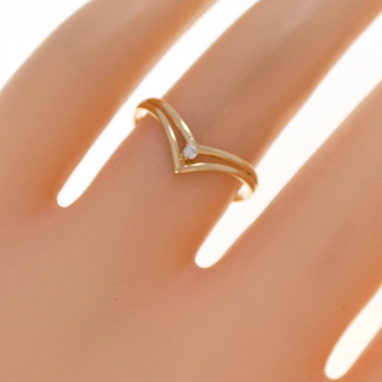 K18YG ダイヤモンド リング