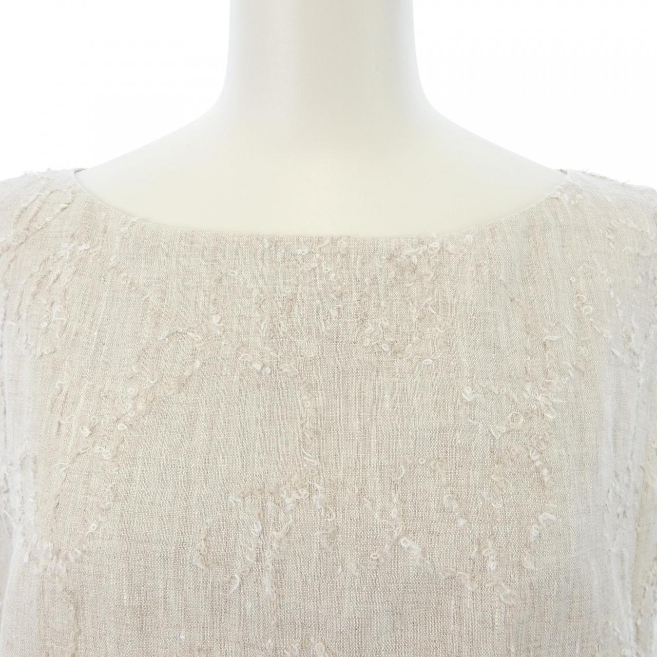 フォクシー FOXEY LINEN PICNIC 45149 ワンピース