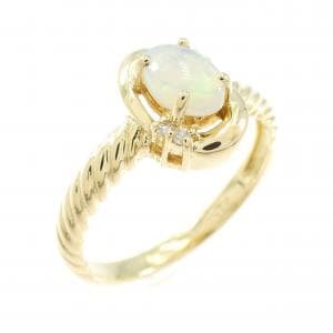 K18YG オパール リング 0.22CT