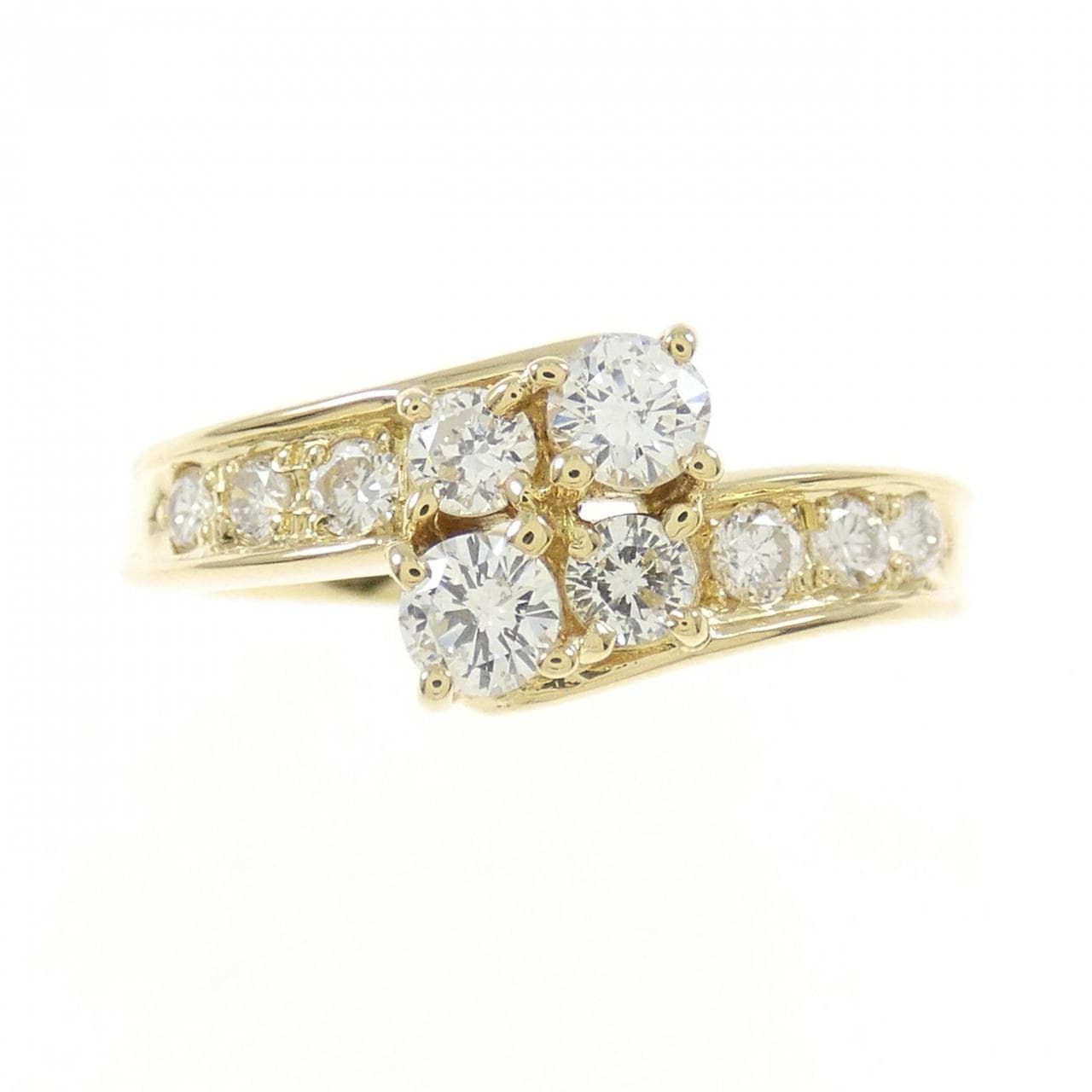 K18YG ダイヤモンド リング 0.56CT